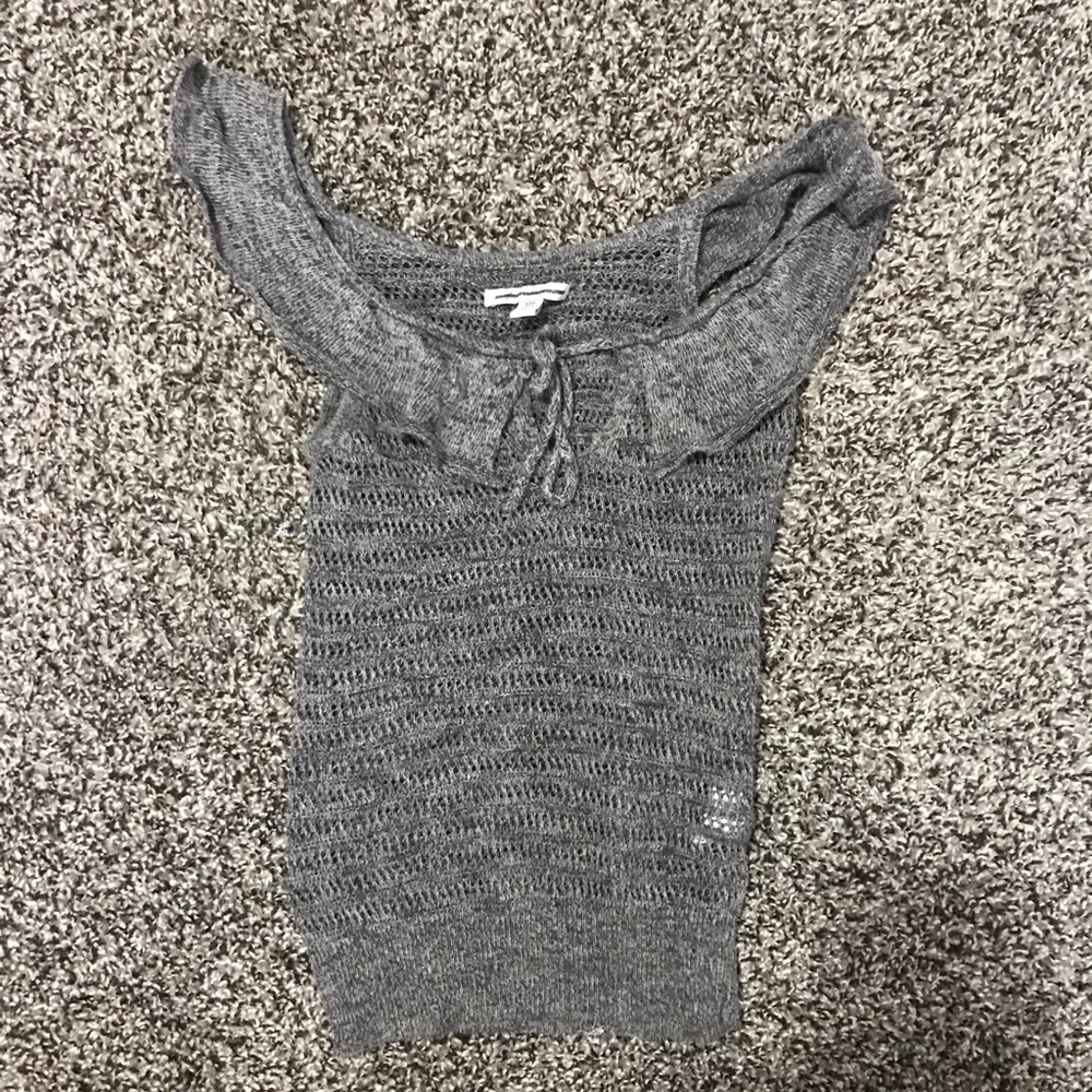 knitted off the shoulder top